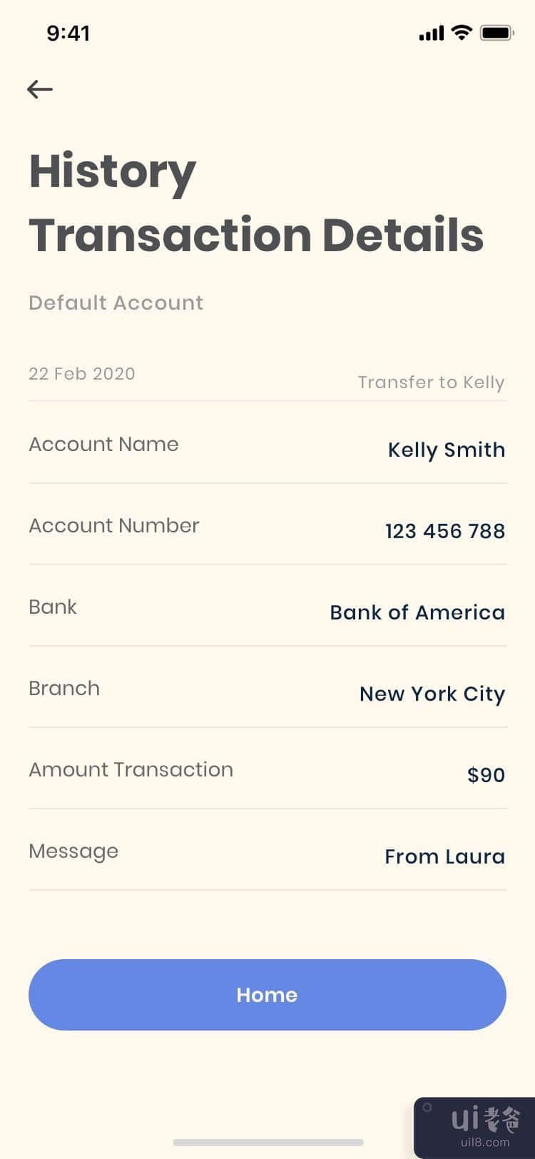 Vintage - 银行移动应用模板 - 历史交易(Vintage - Banking mobile app template - History Transaction)插图1