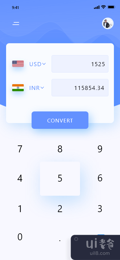 货币转换器用户界面(Currency Converter UI)插图1