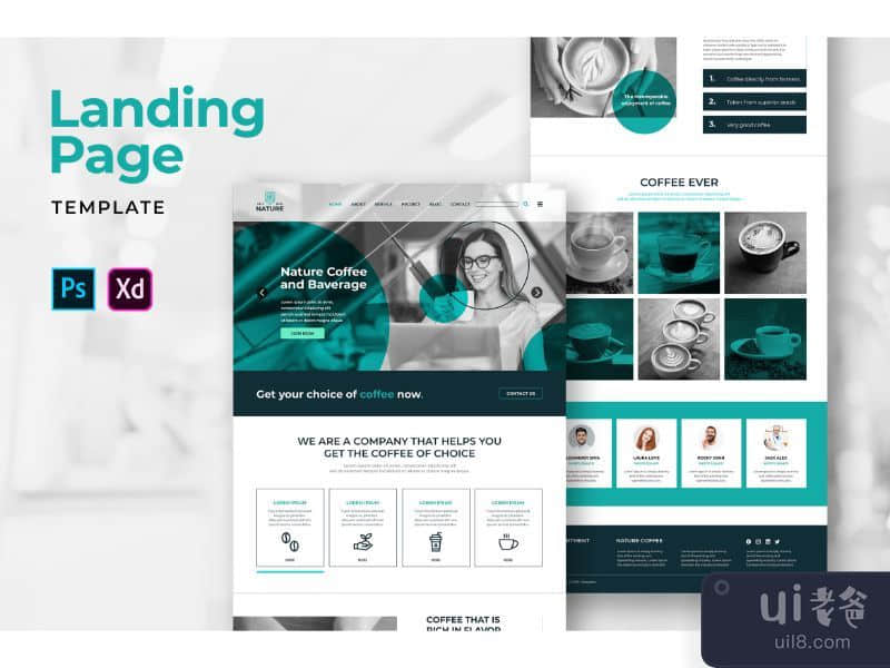 Coffee Shop Landing Page Template