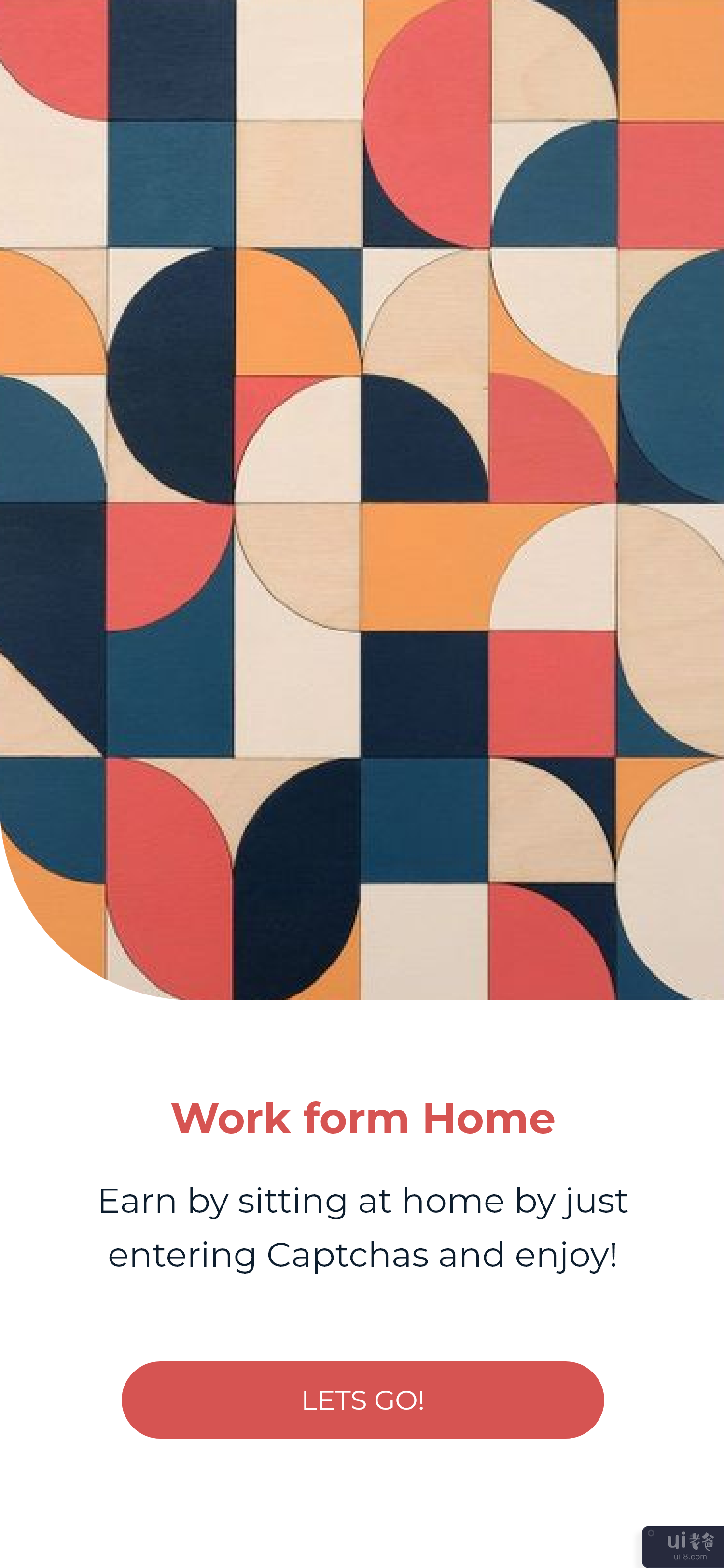 包豪斯风格的家庭收入应用程序（V3）(Bauhaus Style Work from Home Earning App (V3))插图3