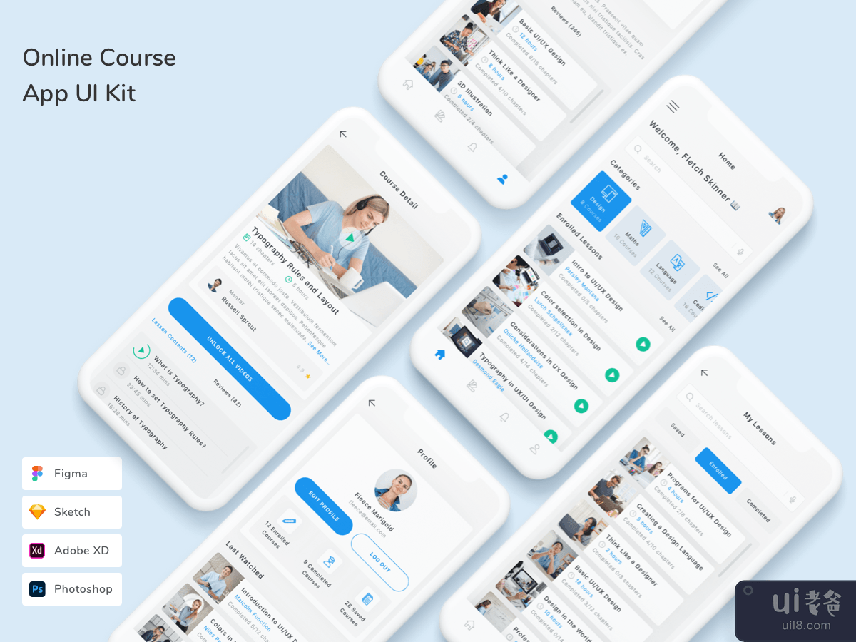 Online Course App UI Kit