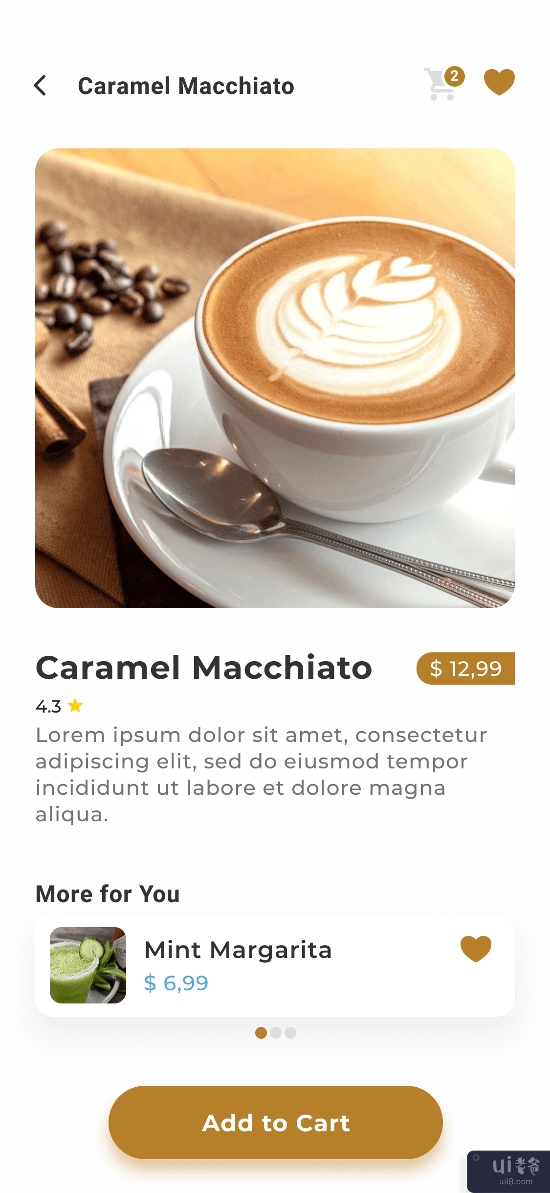 在线咖啡店应用程序用户界面(Online Coffee Shop App UI)插图