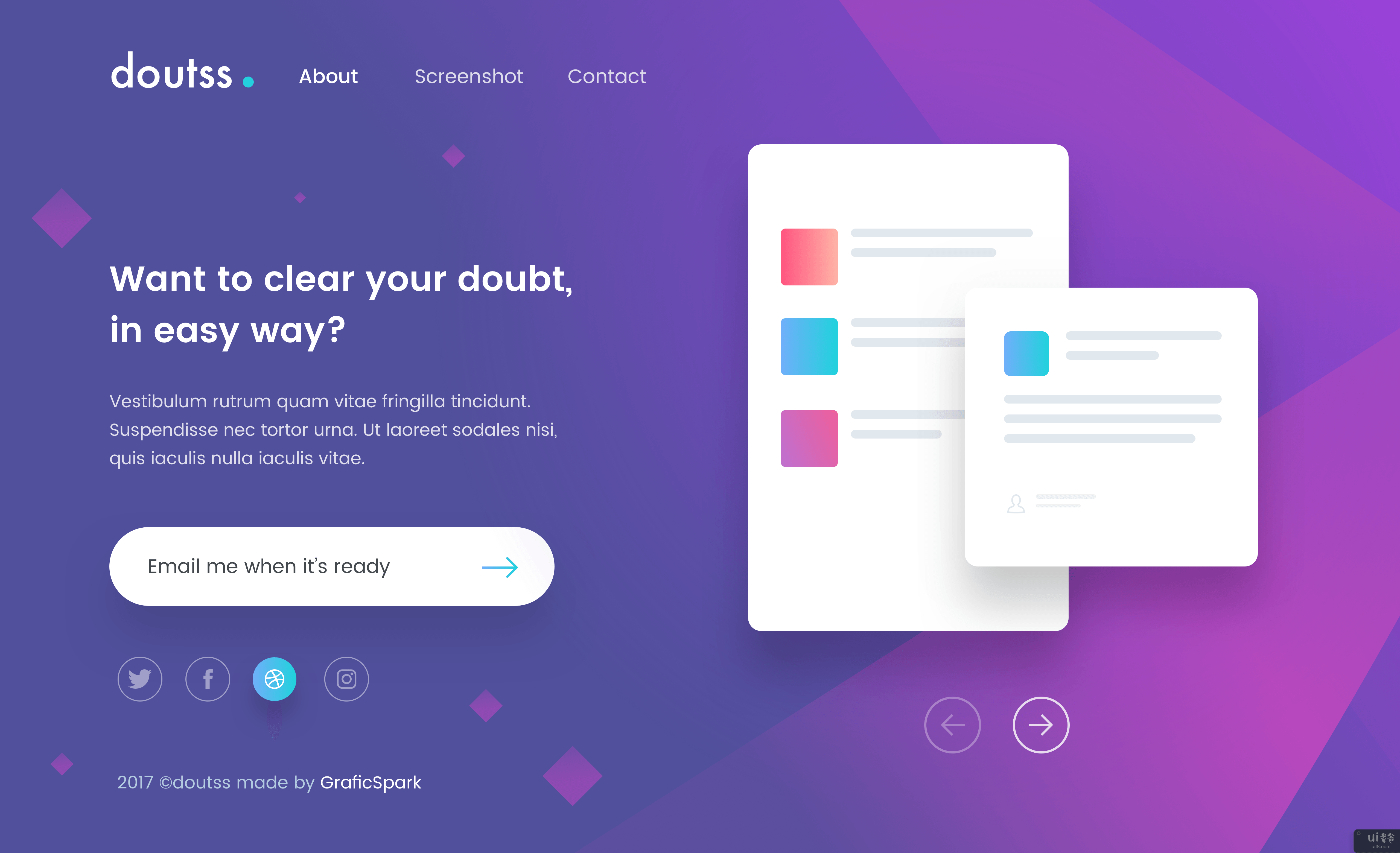 杜斯登陆页面(Doutss Landing Page)插图