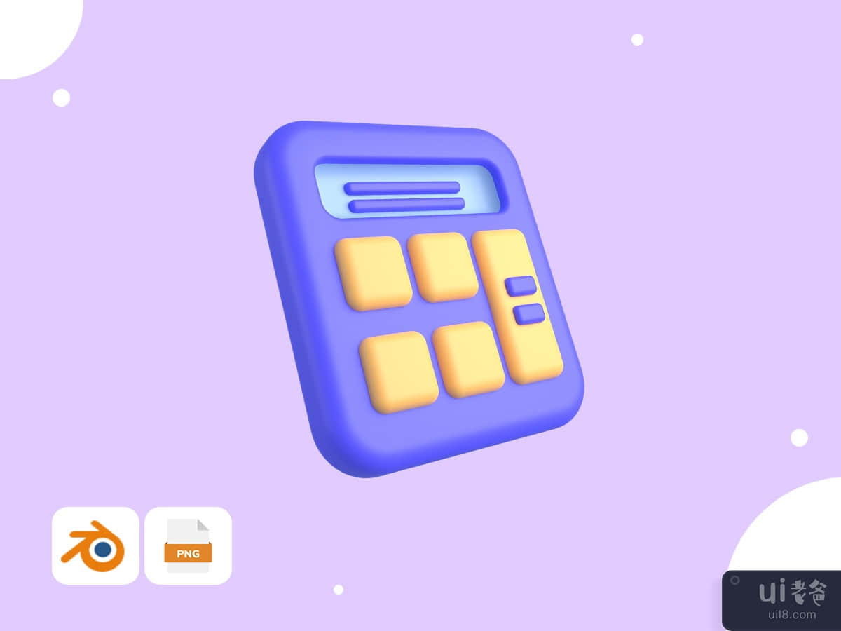 Calculator - Business 3D Illustration Pack