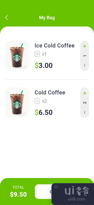 咖啡应用程序屏幕(Coffee App Screen)插图