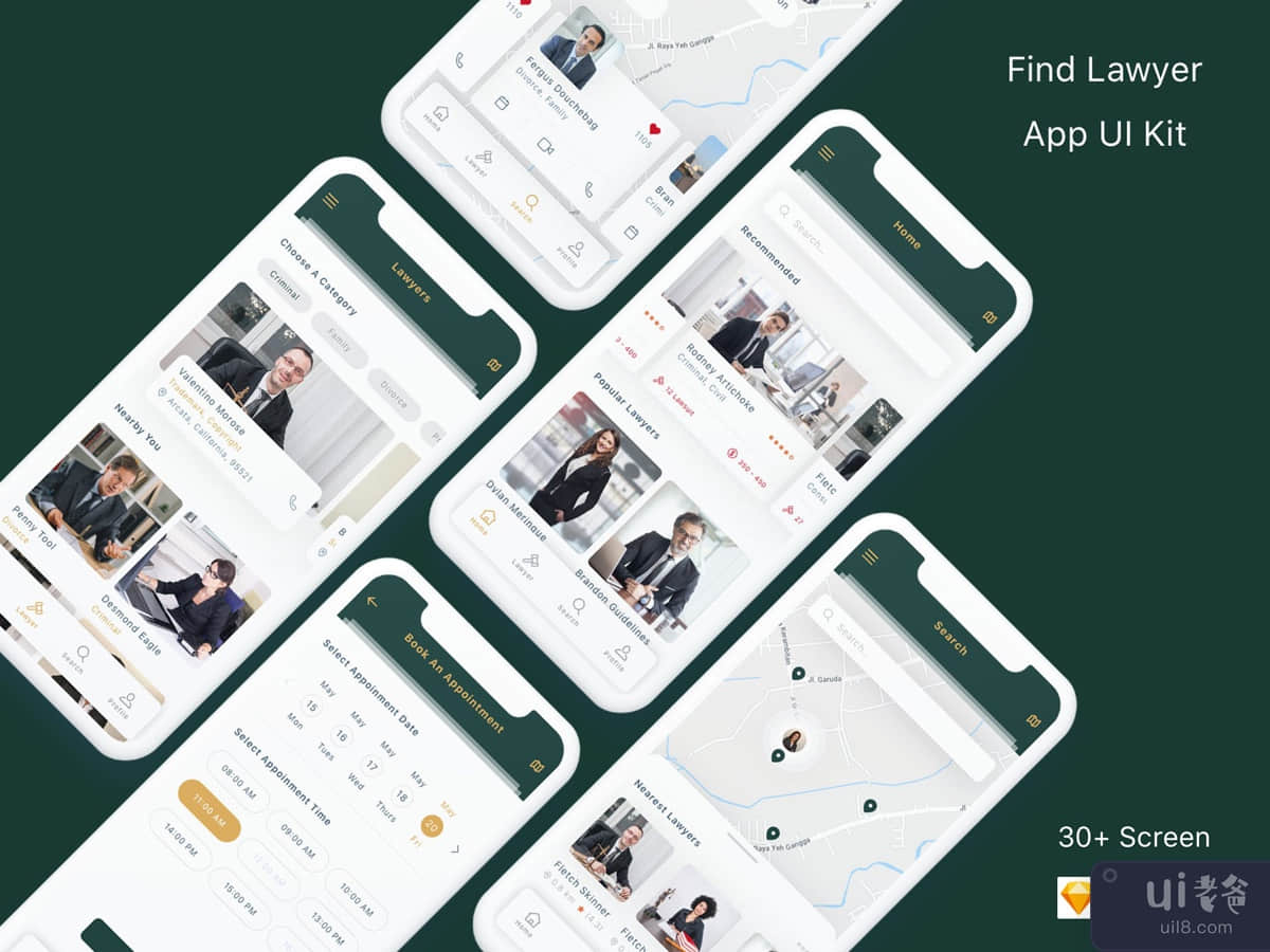 Find Lawyer App UI Kit