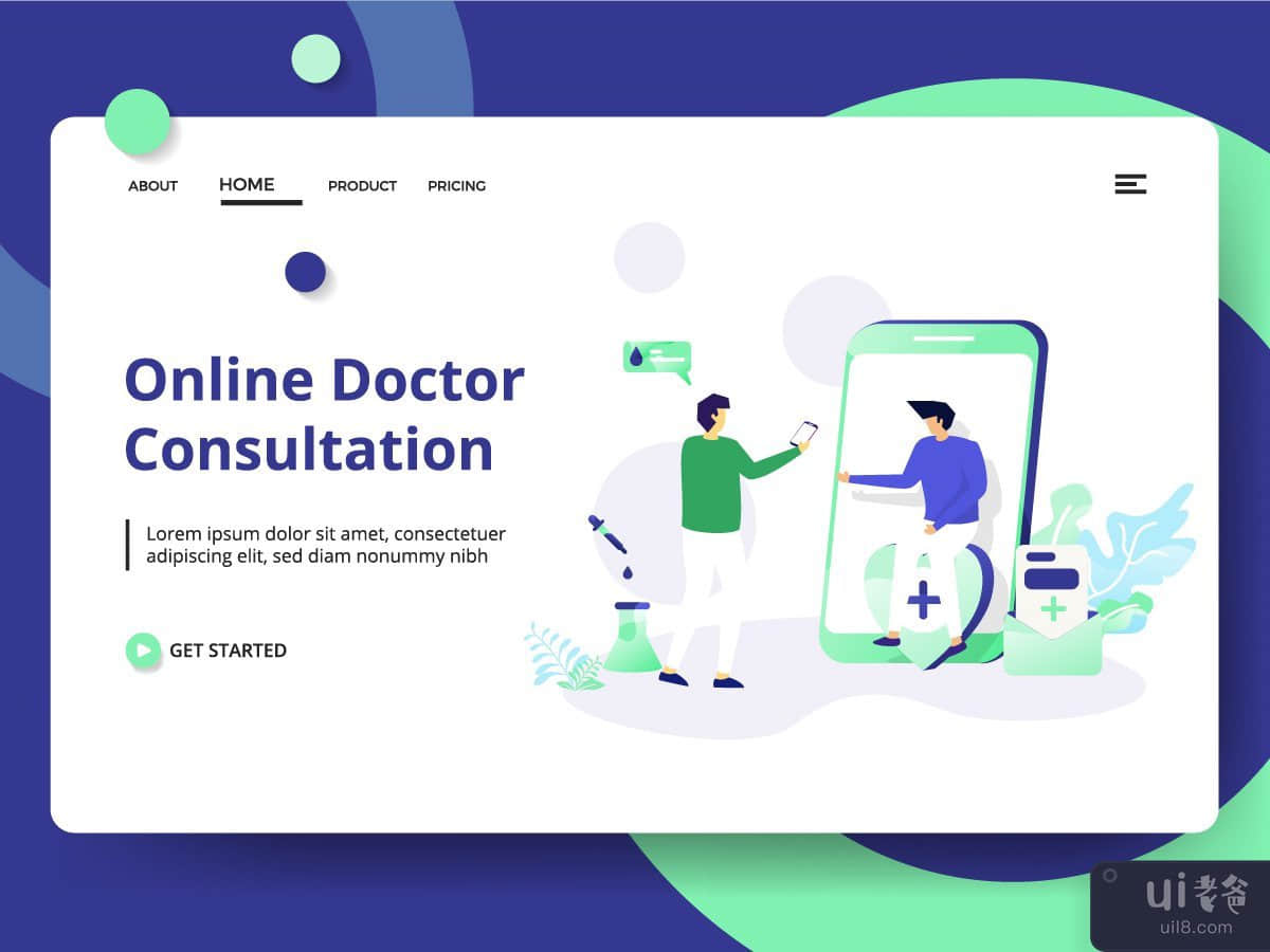 Landing page Online Doctor Consultation