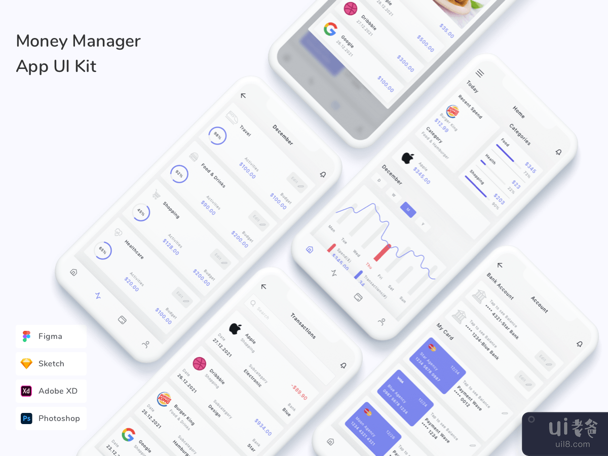 Money Manager App UI Kit
