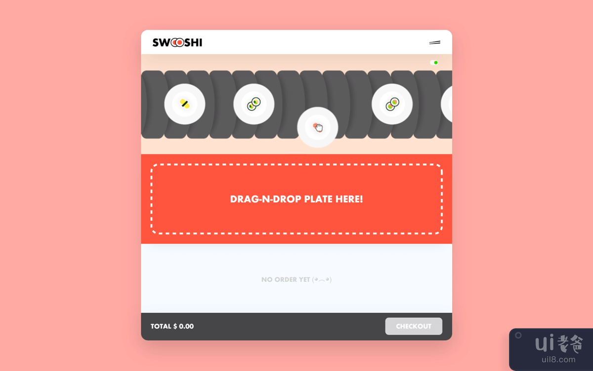 Swooshi – 一款交互式 Kaiten 寿司应用程序(Swooshi – An Interactive Kaiten Sushi App)插图3