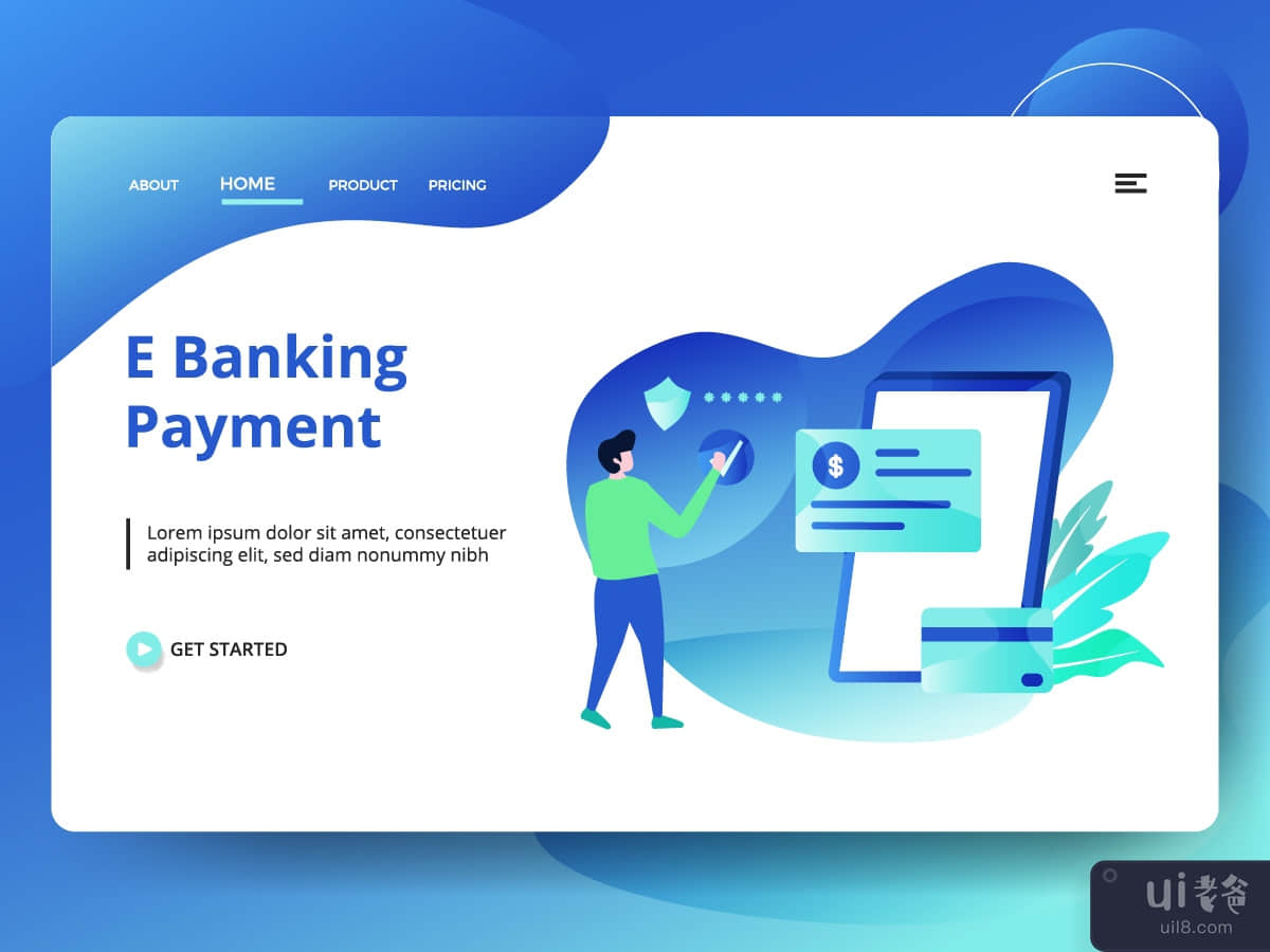 Landing Page E Banking Payment