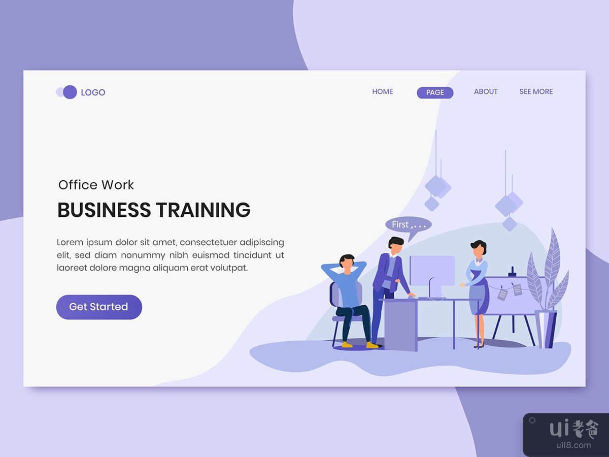 Business Training Marketing Landing Page