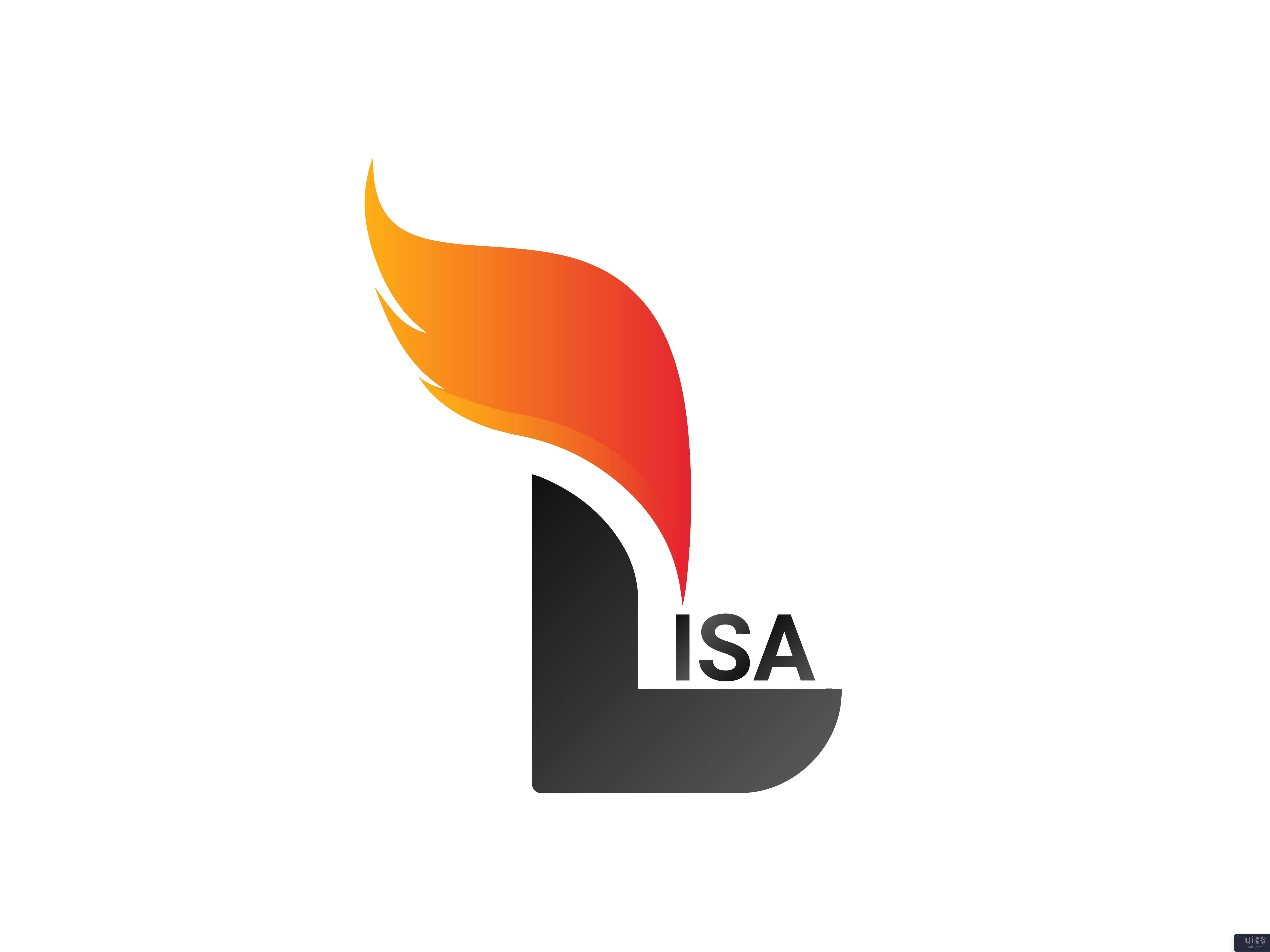 Lisa 名称徽标(Lisa Name Logo)插图