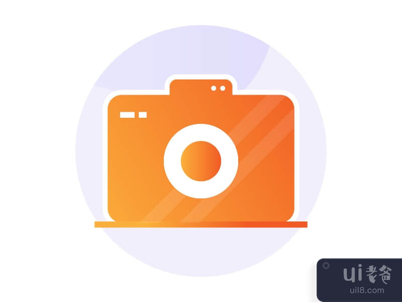 Camera Gradient Icon