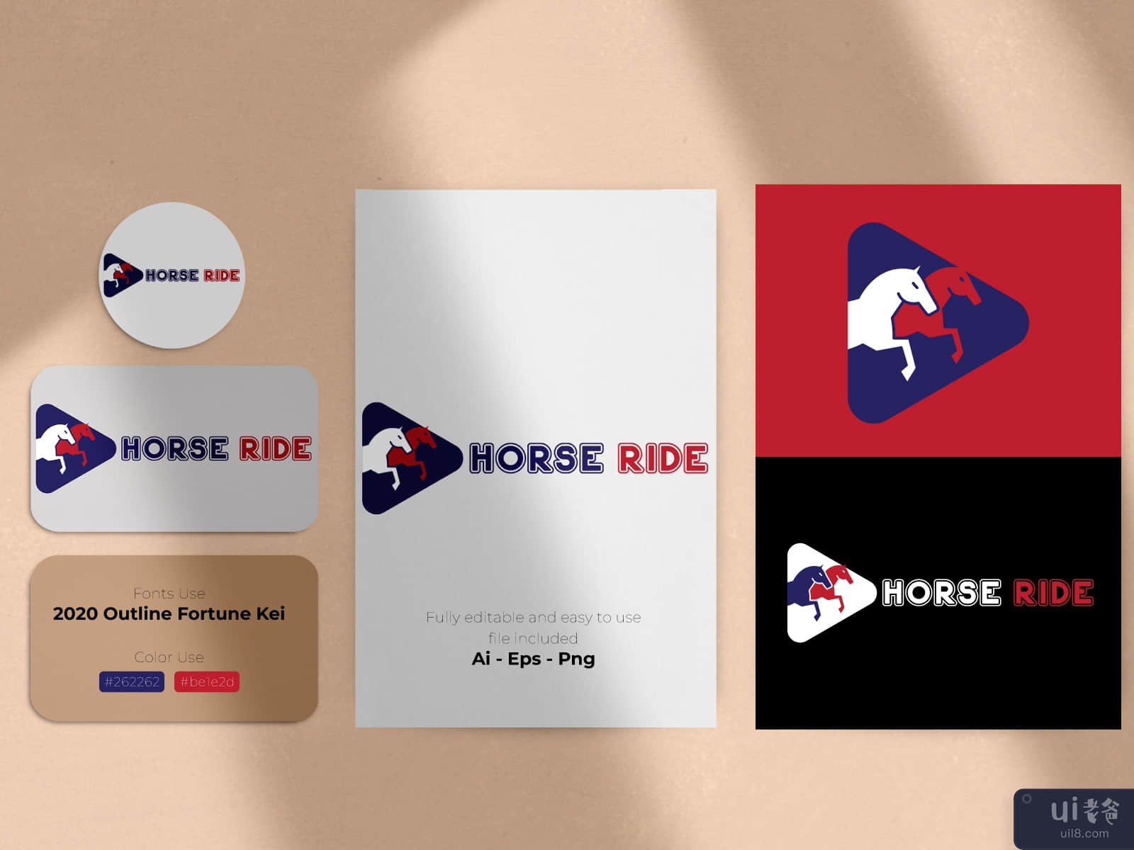 Horse Ride PNG Transparent Logo Design