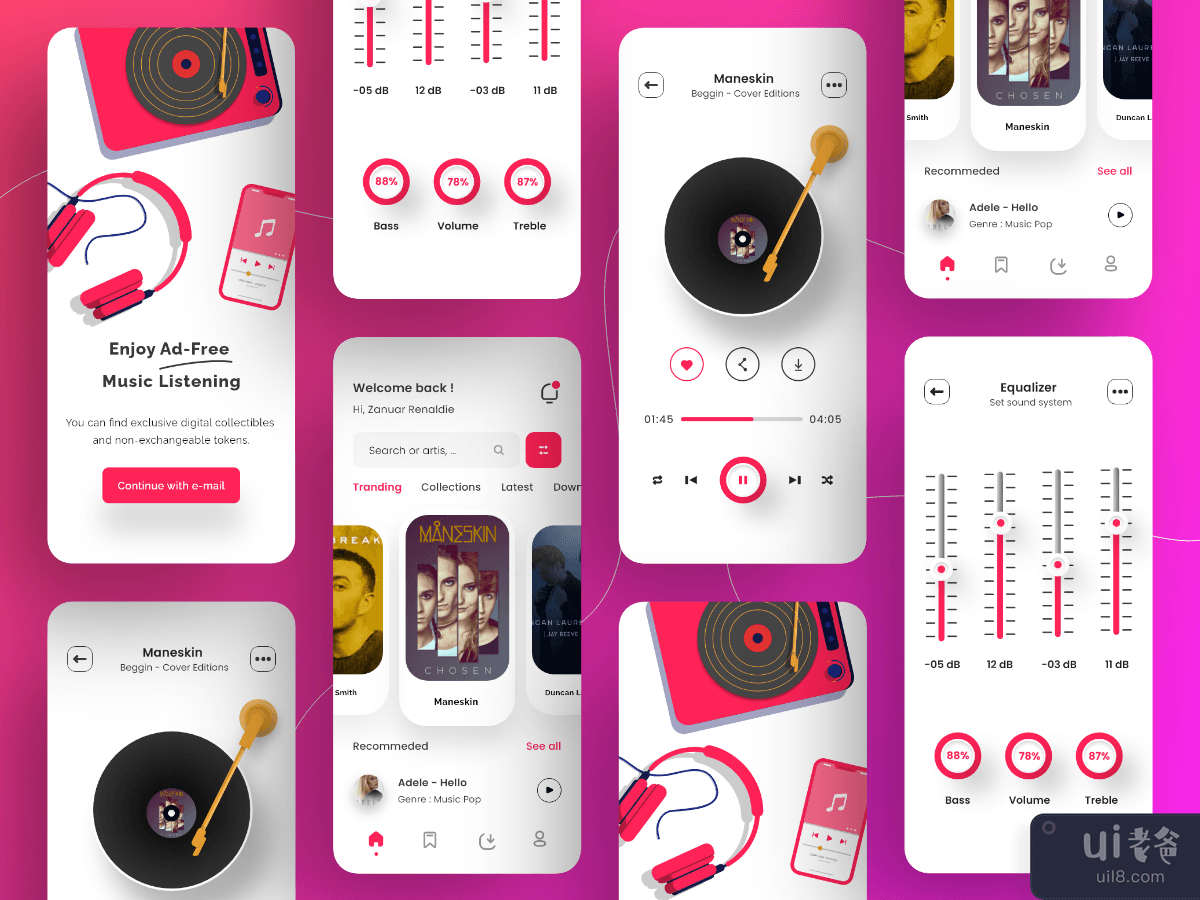 Music Streaming App Design