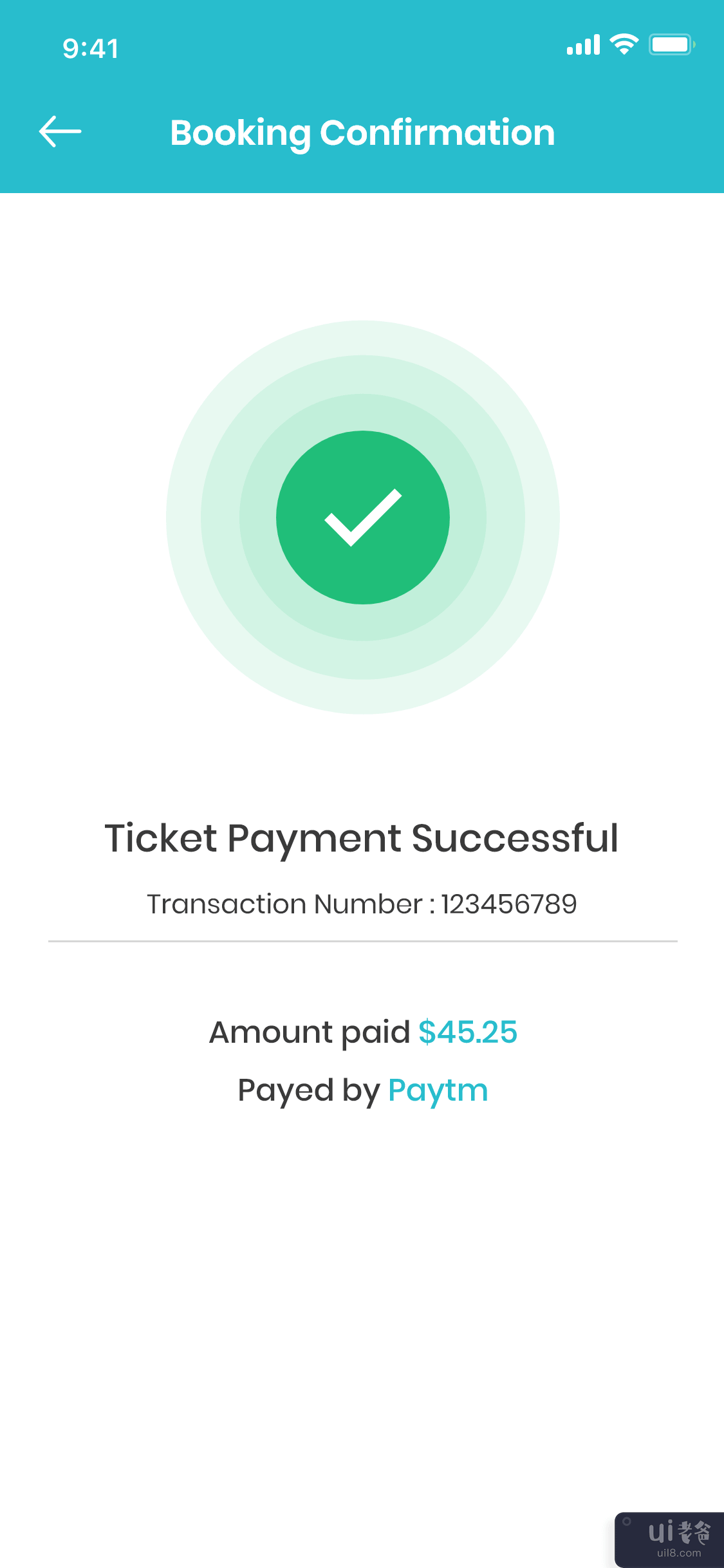 支付成功界面(Payment Successful UI)插图1