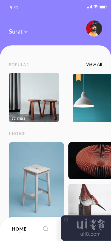 家具电子商务-网络概念(Furniture E-Commerce - Web concept)插图1