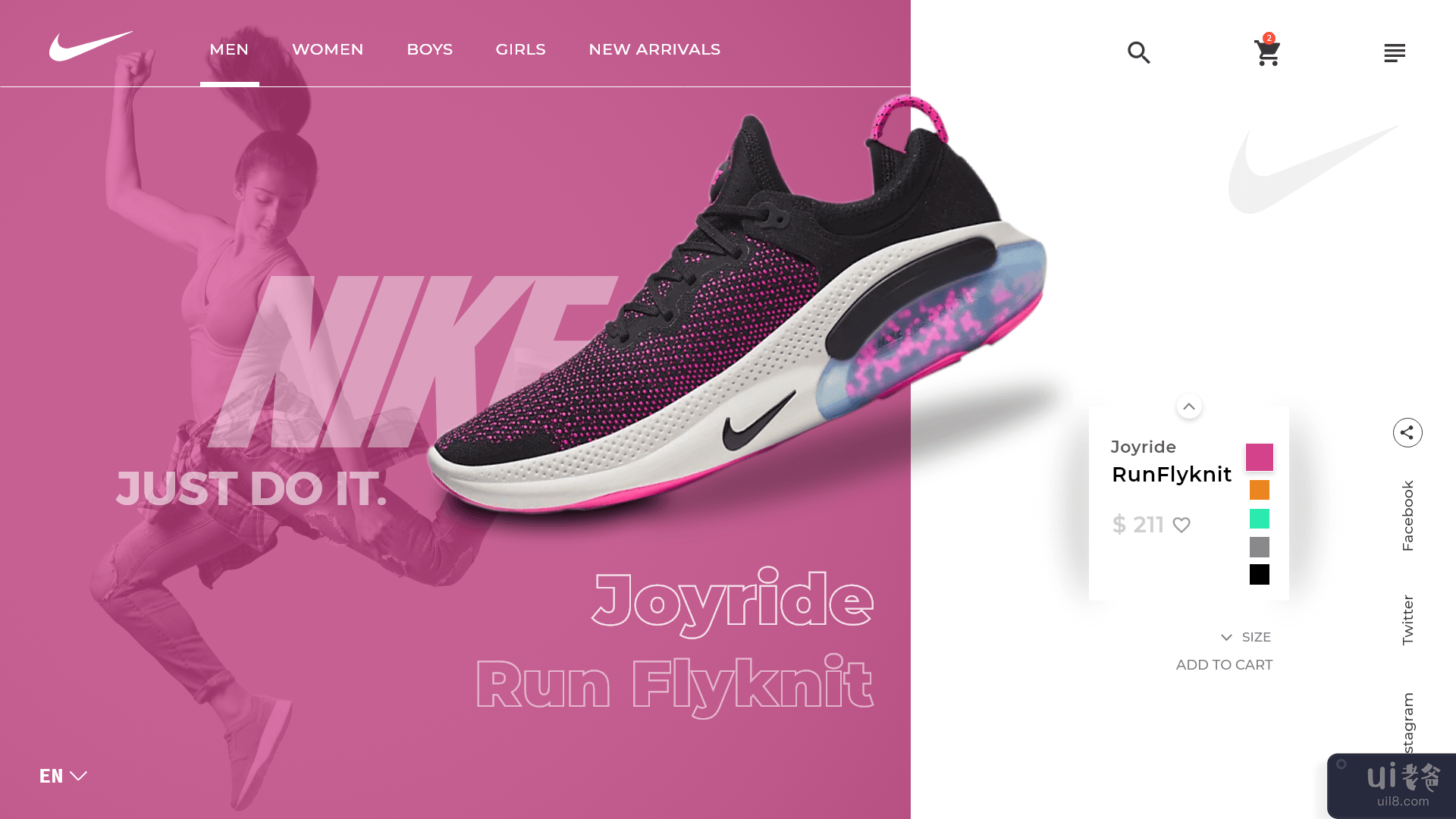 耐克桌面应用程序重新设计(Nike Desktop App Redesign)插图4