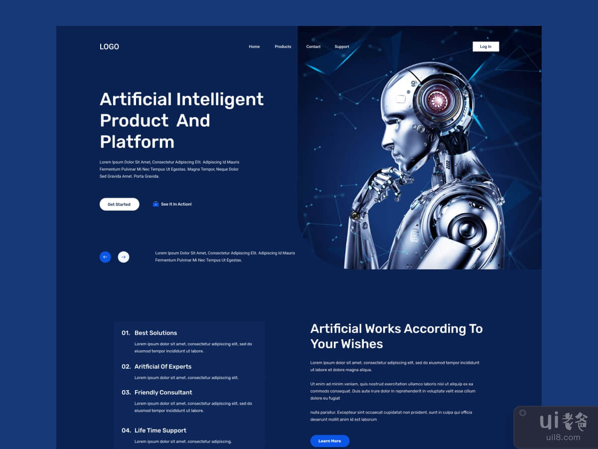 Artificial intelligent website