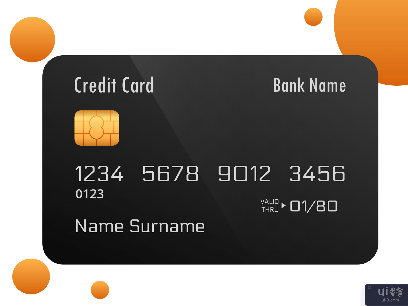 信用卡 - 借记卡 - PayPal 卡 - Visa 卡 - 万事达卡(Credit card - Debit card - PayPal card - Visa card - Master card)插图