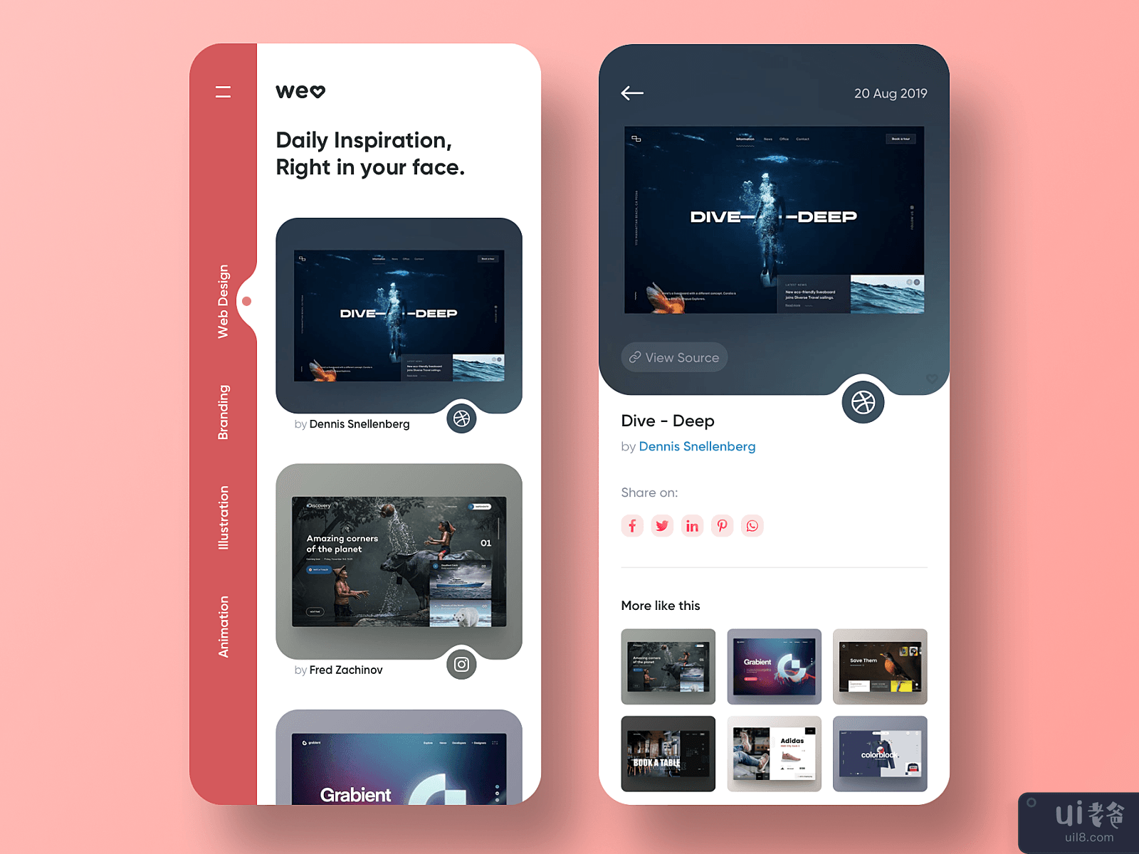 welovedaily.com App Concept