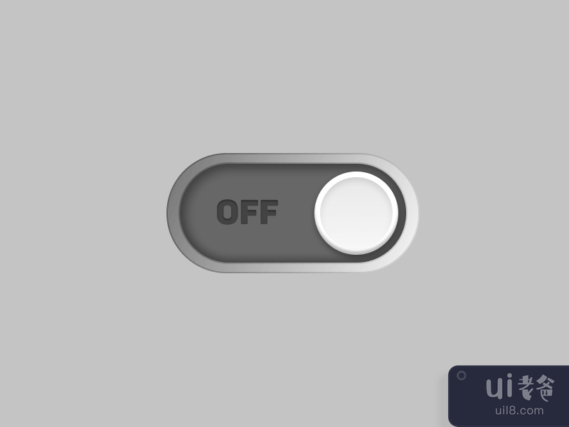 On Off Skeumorphic Toggle Switch Button Animation(On Off Skeumorphic Toggle Switch Button Animation)插图1