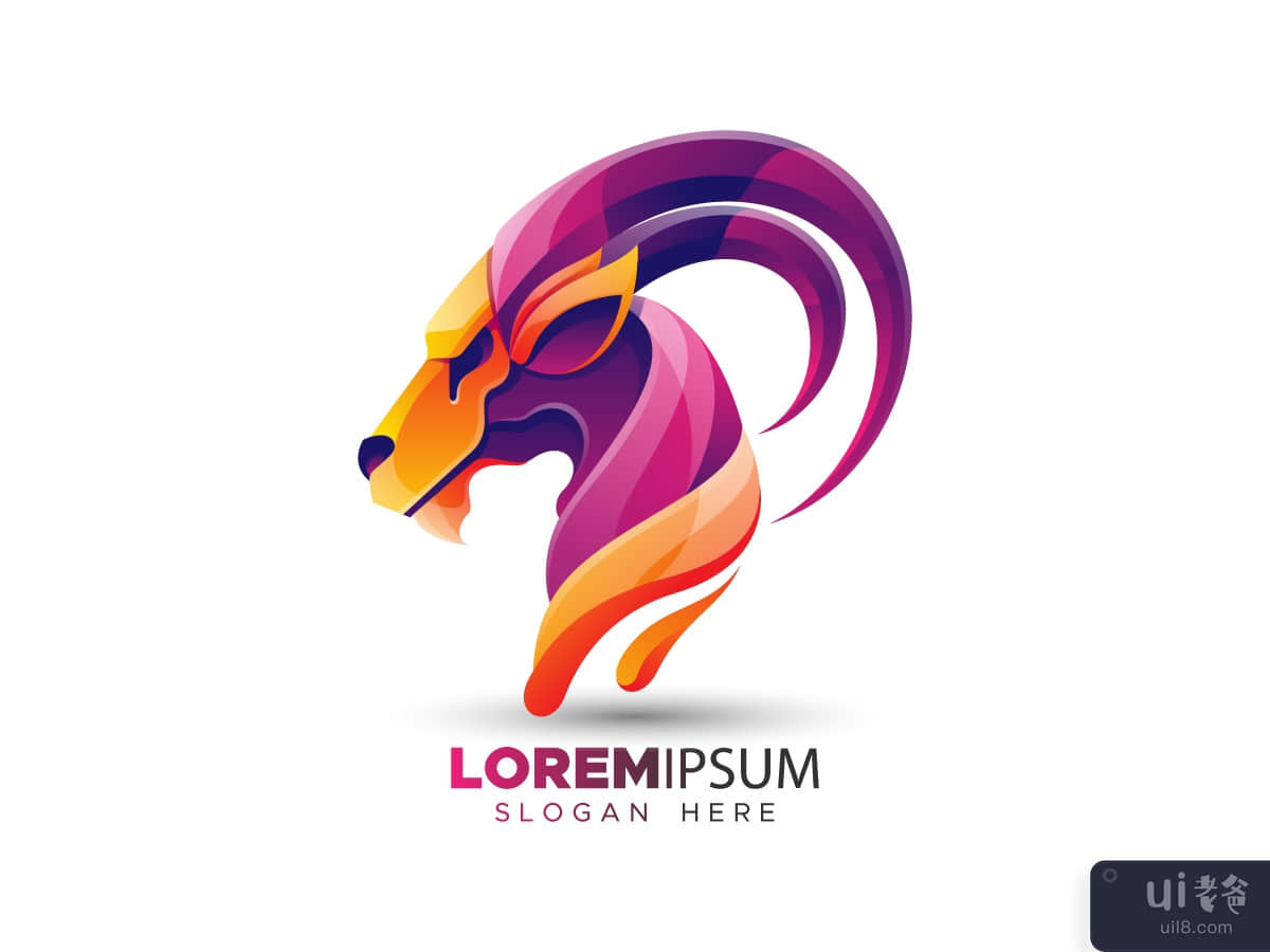 Origami animal logo design 