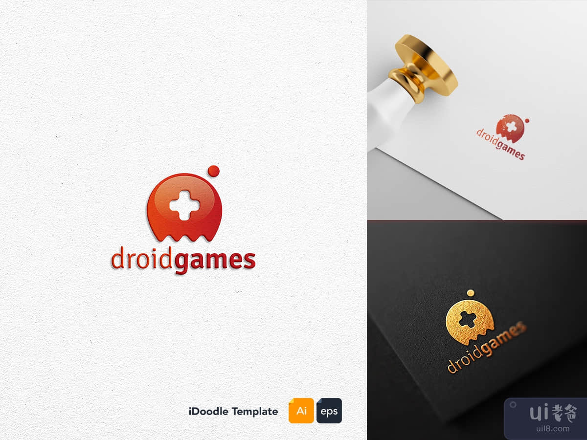 Droid Games Logo Template