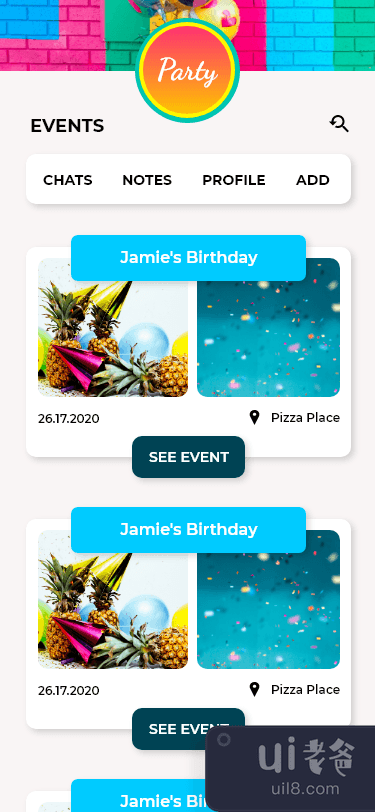 派对策划移动应用(Party Planner Mobile App)插图1