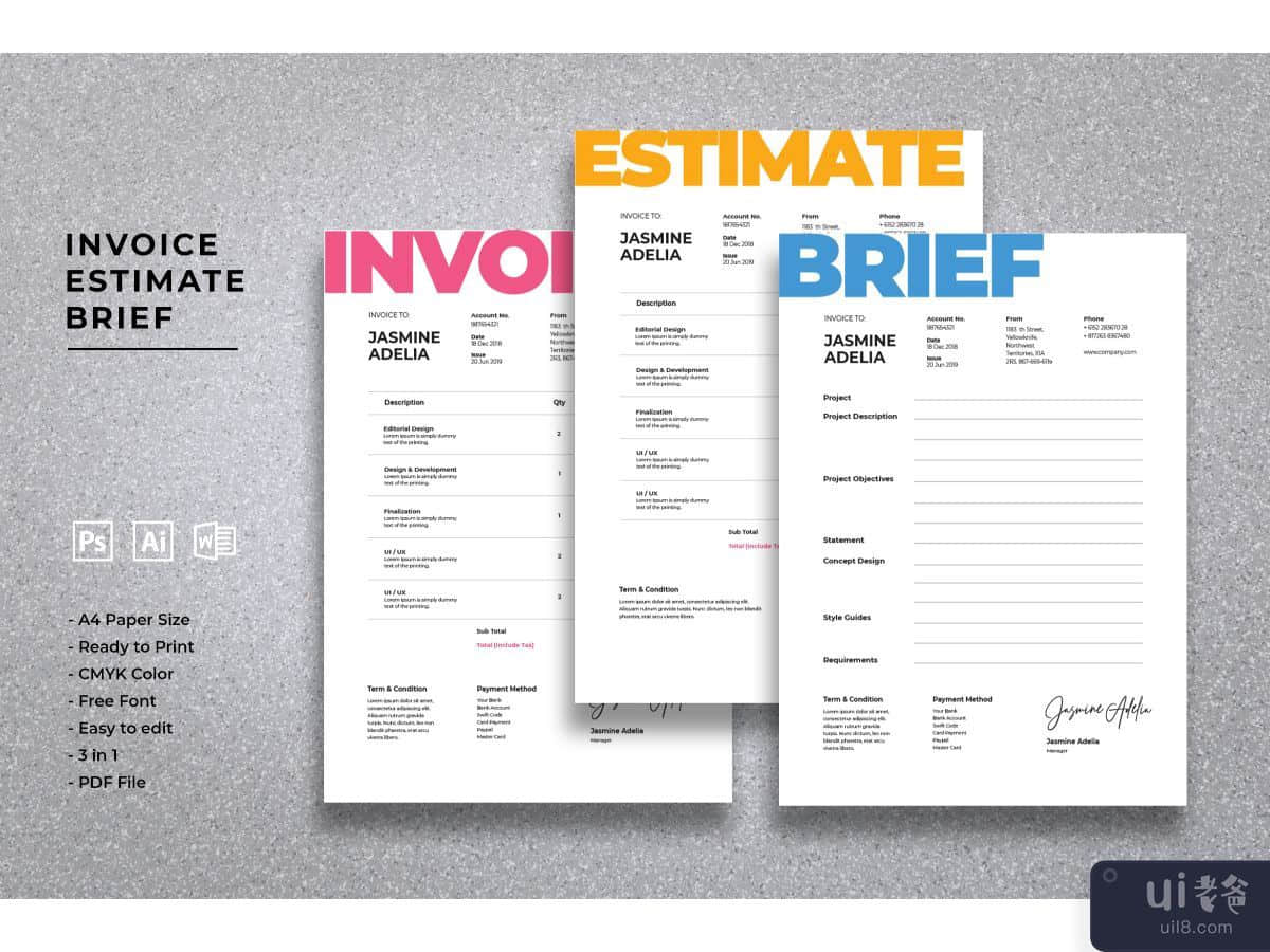 Invoice Estimate Brief