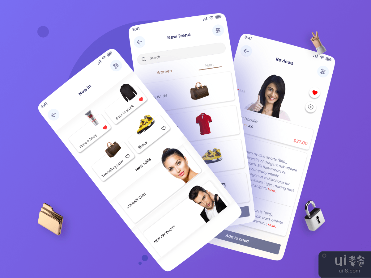 shop mobile app UI design