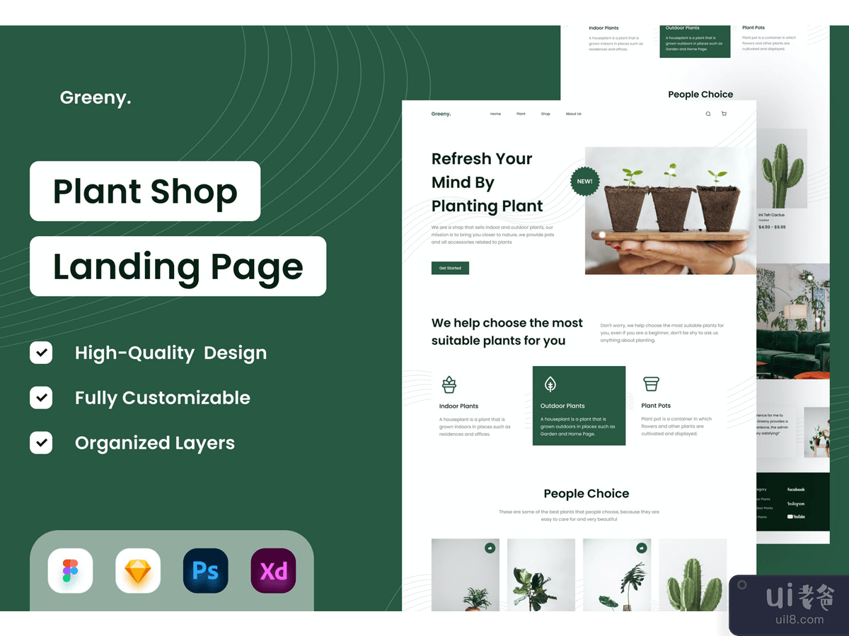 Plant Landing Page - UI Design