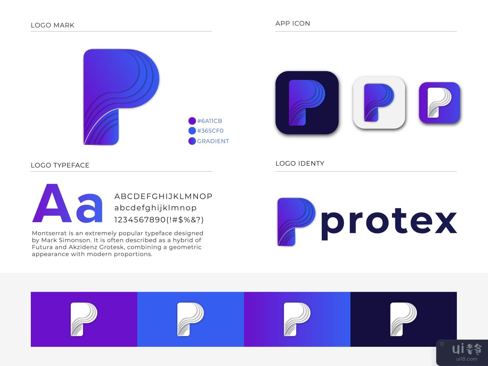 Protex Logo Design - P Letter Logo - Moden logo