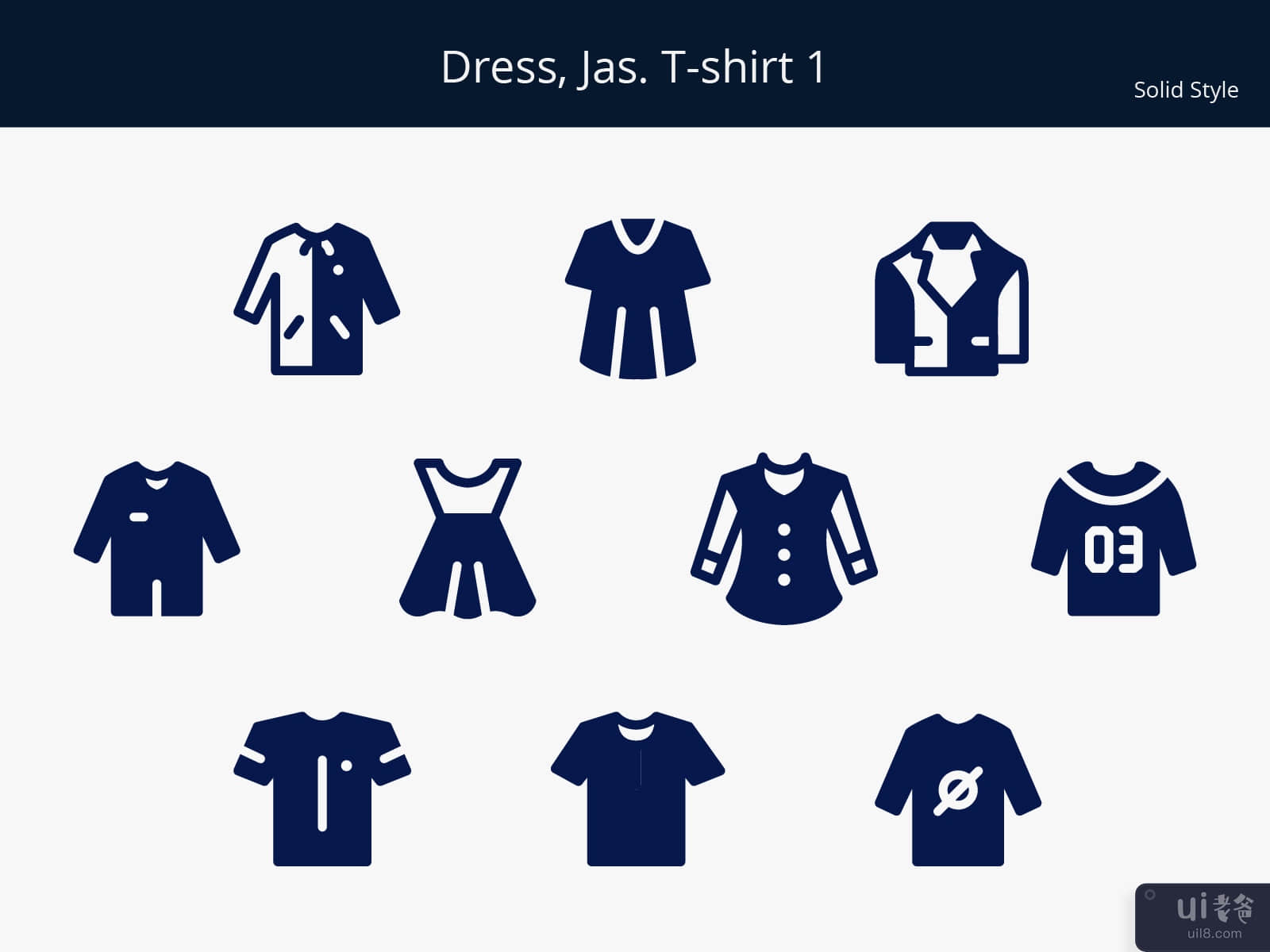 Dress, Jas and T-shirt icon