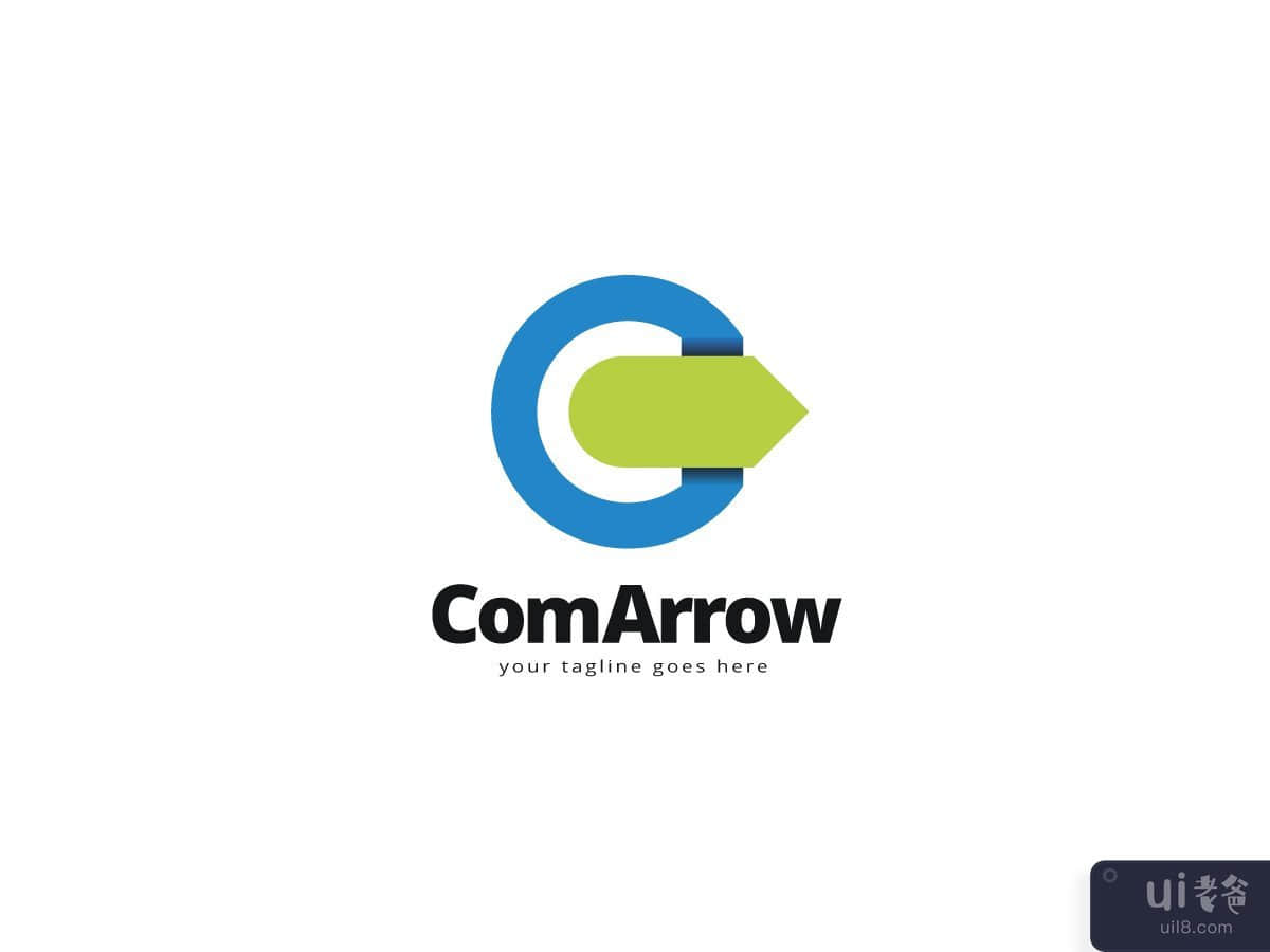 Com Arrow Vector Logo Design Template