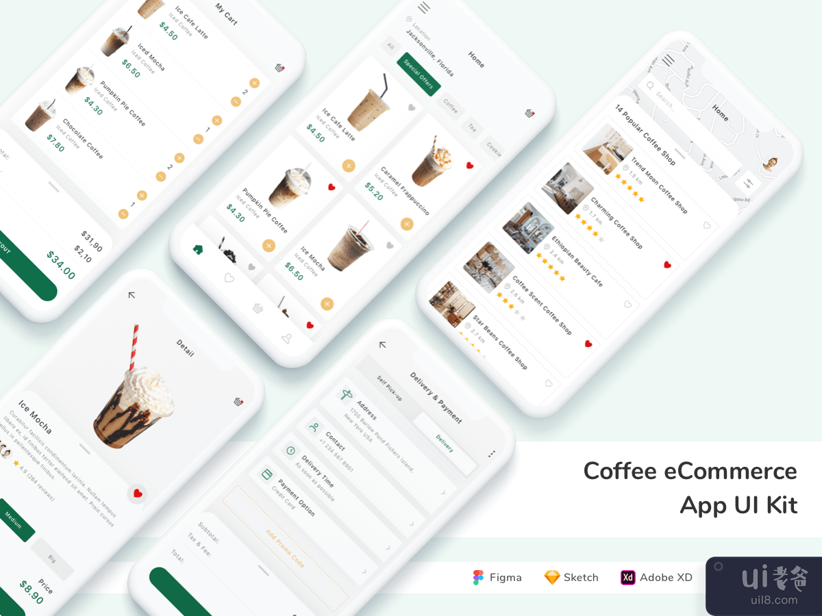 Coffee eCommerce App UI Kit