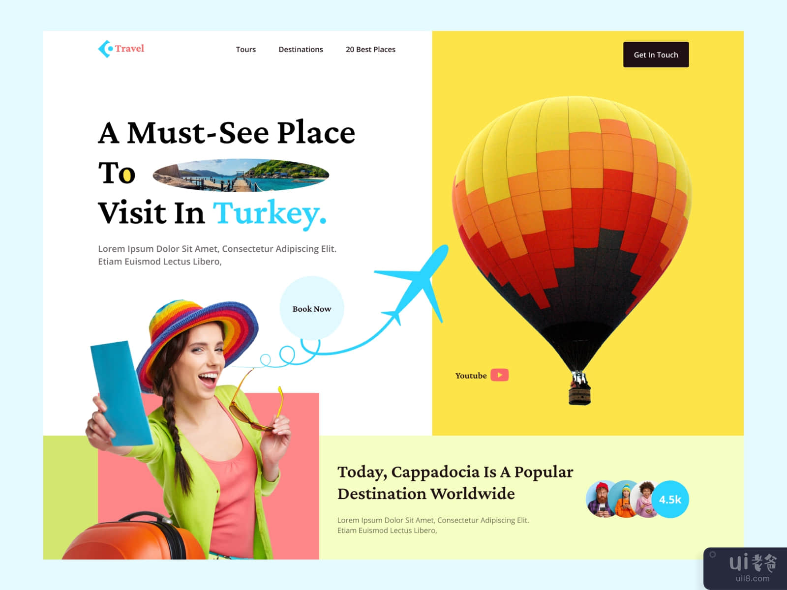  Travel Agency Website Concept
