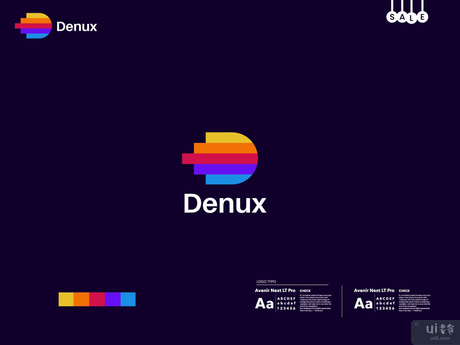 Denux branding - D letter logo