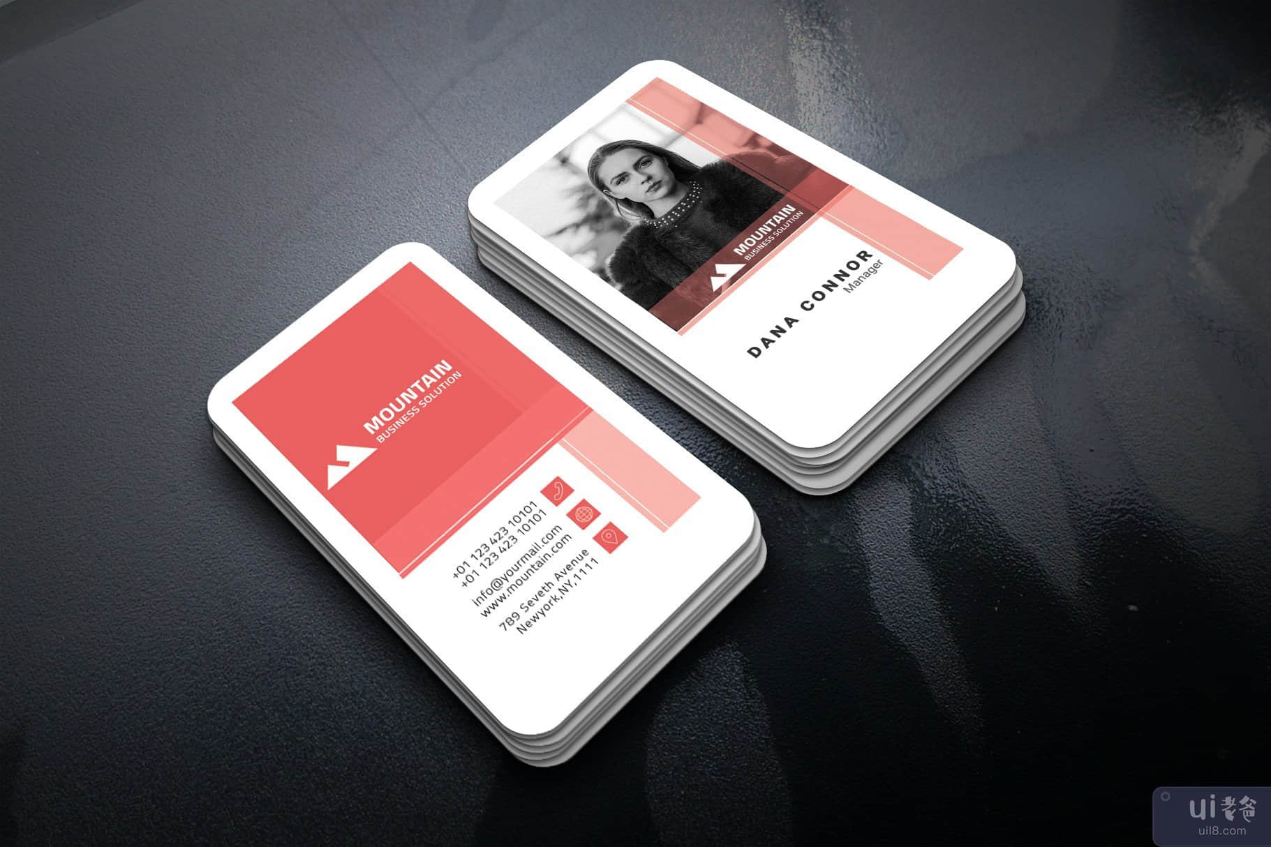 Creative Business Card Template for creative agency or person(Creative Business Card Template for creative agency or person)插图1