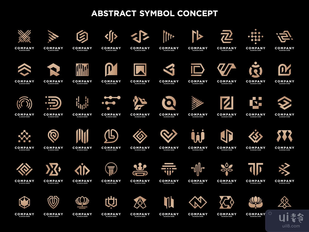 Abstract Symbol logo designs concepts