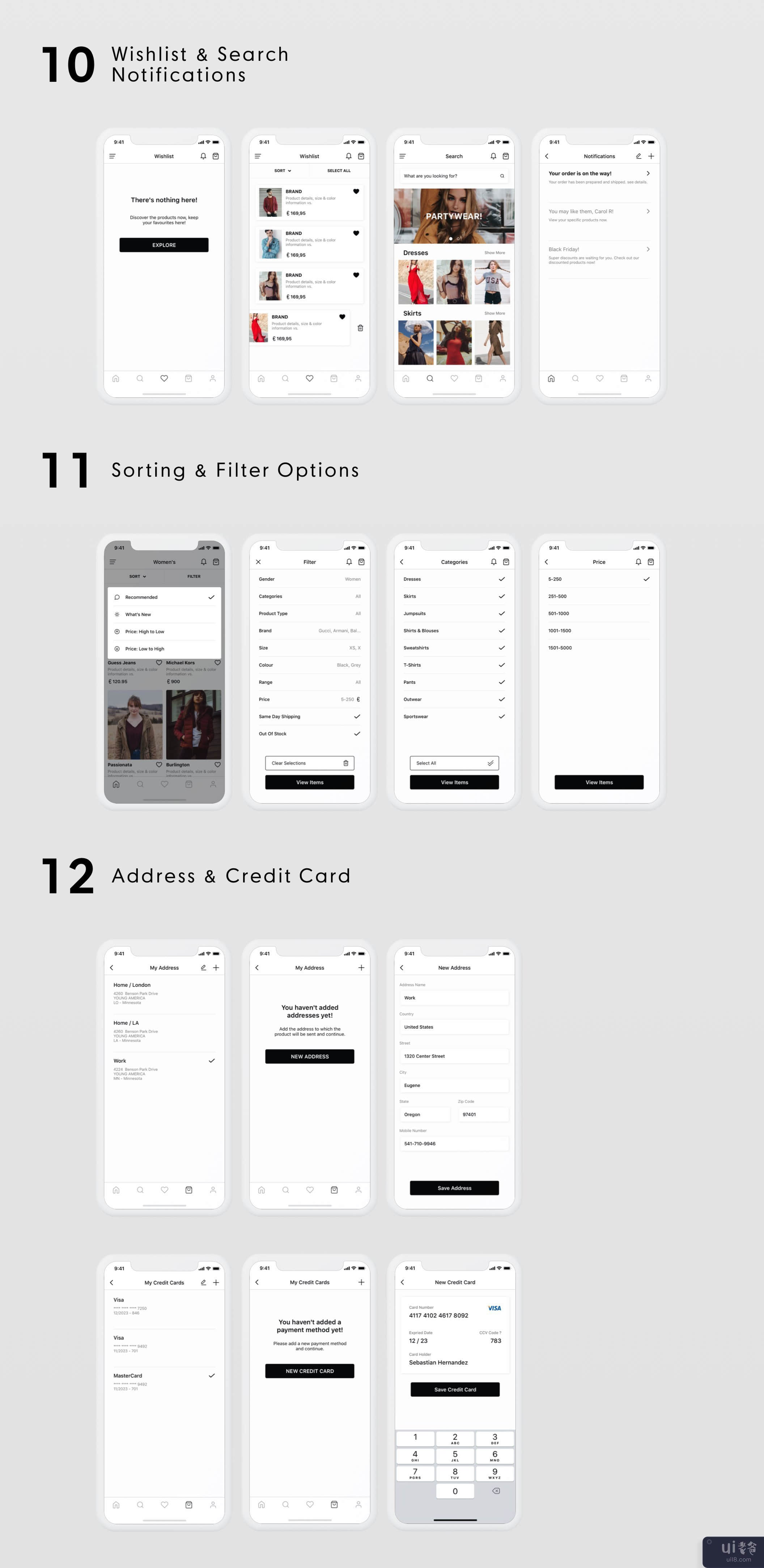 ONLY 时尚移动电子商务 UI 套件(ONLY Fashion Mobile E-Commerce UI Kit)插图1