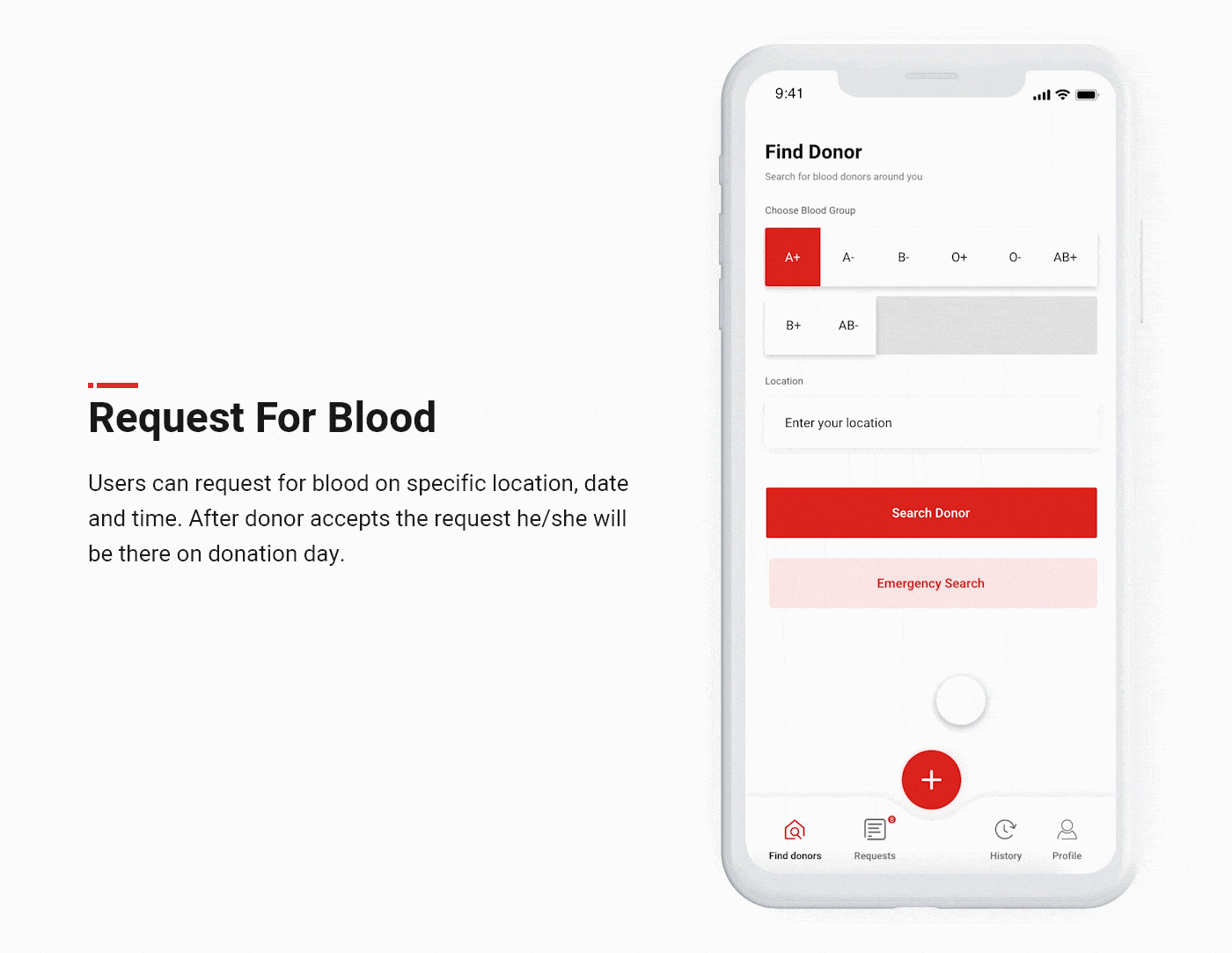 Blood-db：献血应用程序 Ui/Ux(Blood-db : Blood Donation App Ui/Ux)插图4