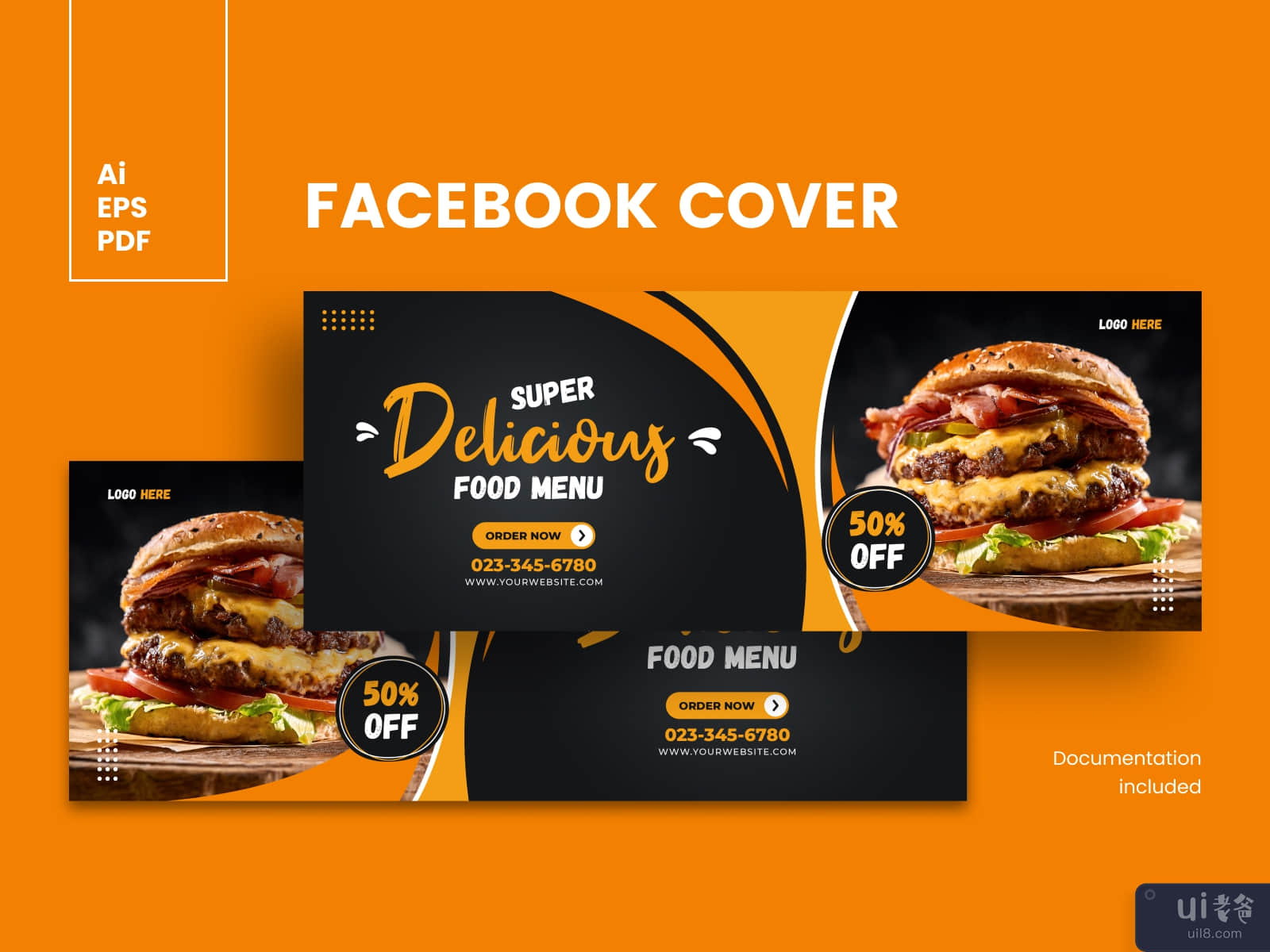 Food Facebook Cover Template