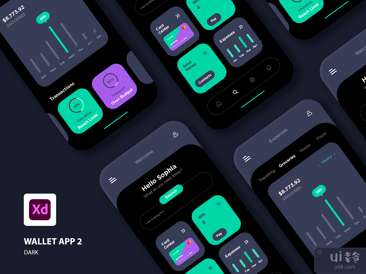 Wallet - Apps UI Kit