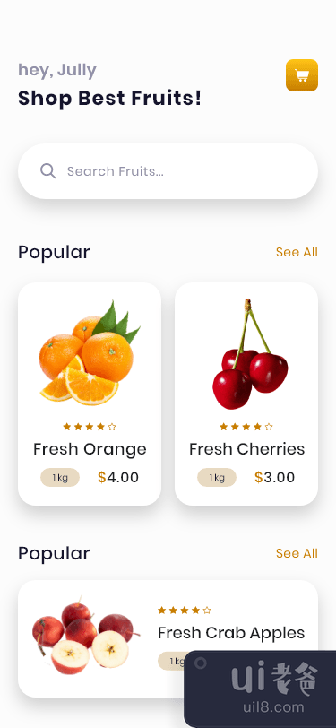 水果应用设计(Fruit App Design)插图2