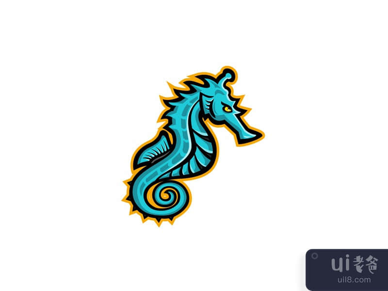 Seahorse Mascot