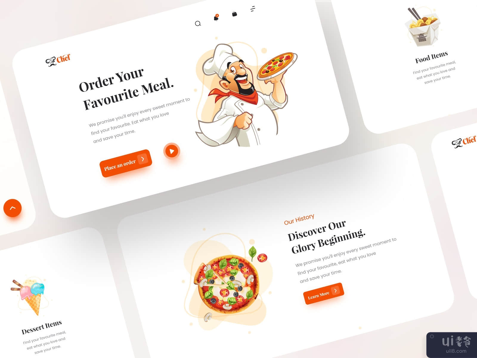 Chef Restaurant Landing Page