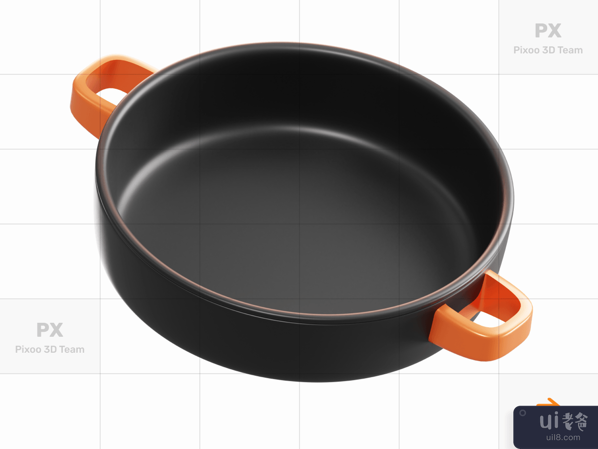 Pawon - 3D Kitchen Tools Set _ Big Frying Pan