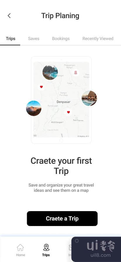 旅游预订应用程序概念(Travel Booking App Concept)插图