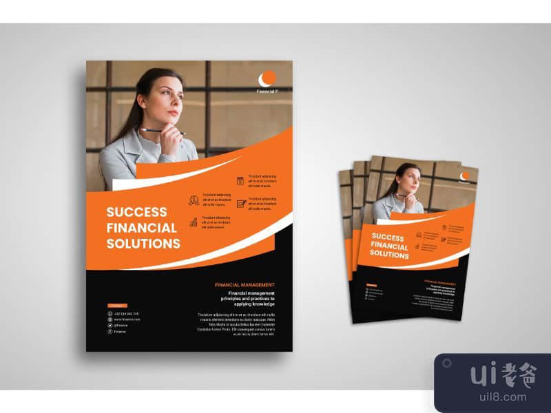 Flyer Template Financial Solution Company